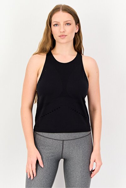 adidas Women Tight Fit Training Tank Top, Black