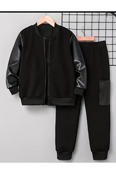 shop Set de 2 piese pentru băieți, cu detalii din imitație de piele