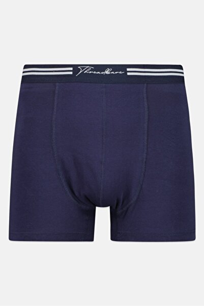 Threadbare Men 3 Pcs Brand Logo Boxer Briefs, Navy