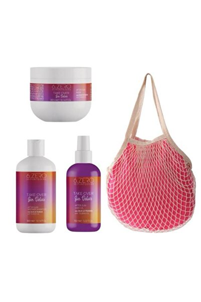 6.Zero Sun Deluxe Set - Hair Oil 150 ml + Shampoo 300 ml + Mask 300 ml + Gift Bag
