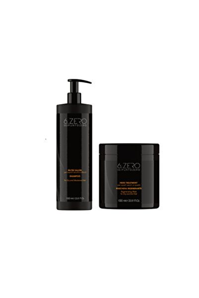 6.Zero Nutri Salon Set for Damaged Hair: Nutritive Shampoo 1000 ml + Nutritive Mask 1000 ml