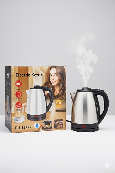 HAIZOL Electric Kettle | 2.0L Stainless Steel | 360° Swivel Base | BPA Free Interior