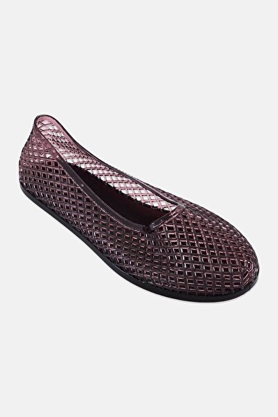 Muy Mucho Women Ballet Slip On Flats, Dark Mauve