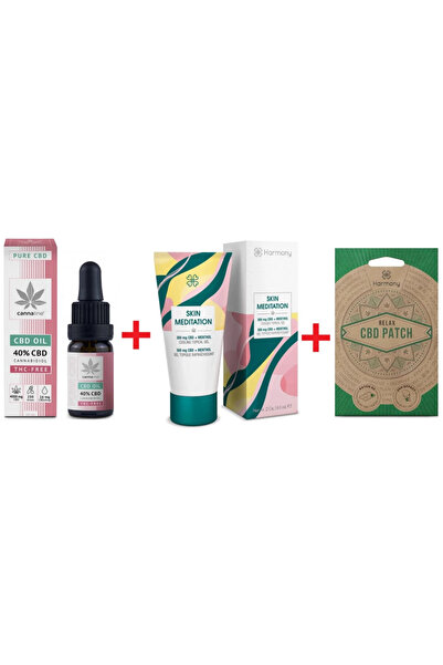 Cannaline Pain Set: Pure CBD 40% MCT 10ml + Muscle Gel 60ml + CBD Patches