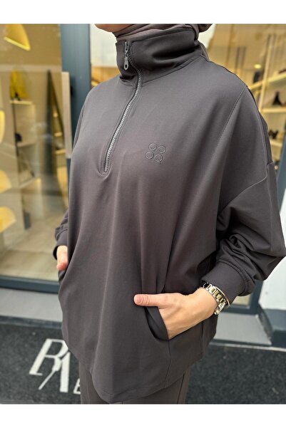 QOOQ STORE 26Fw218 Embroidery Detailed Women's Suit Smoked