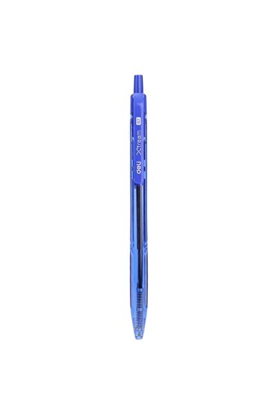 Deli X-Tream Retractable Ballpoint Pen – 0.7 mm Blue, Box of 12 (EQ02130)