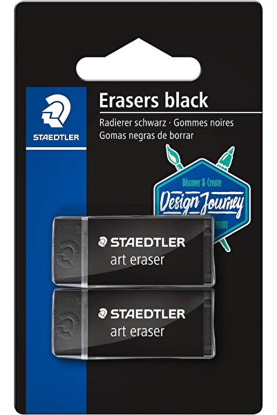 Staedtler Premium Art Eraser – Black, Latex-Free, Pack of 2 (526B3BK2-C)