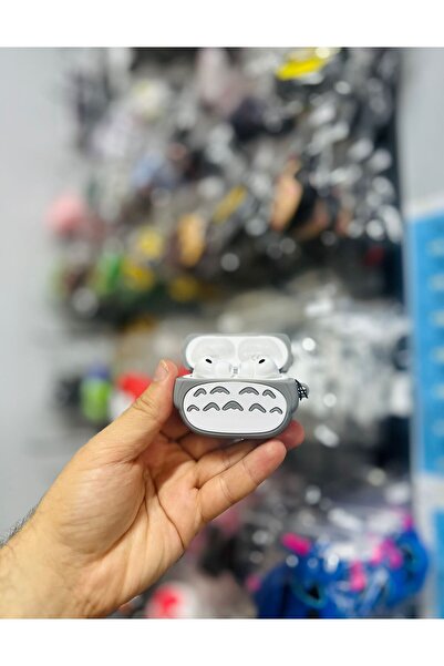 Dmay Apple AirPods Pro 3. Nesil (2025) Compatible Figured Silicone Case with Keychain Case