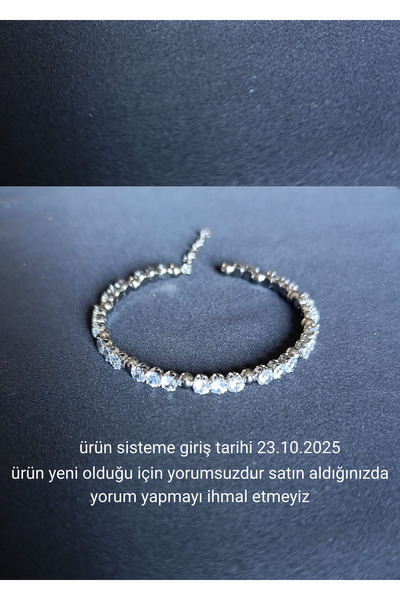 Hızlı Çeyiz Stainless Steel Zirkon Taşlı Su Yolu Çelik Bileklik