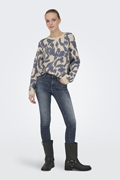 ONLY Gigi Ls Glitter O-Neck Women's Knitwear Sweater – Sparkling Crew Neck