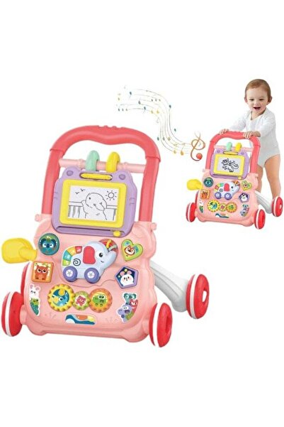 TOY GARDEN Happy Dream Music Walker - Interactive Baby Walker with Detachable Play Parts and Music