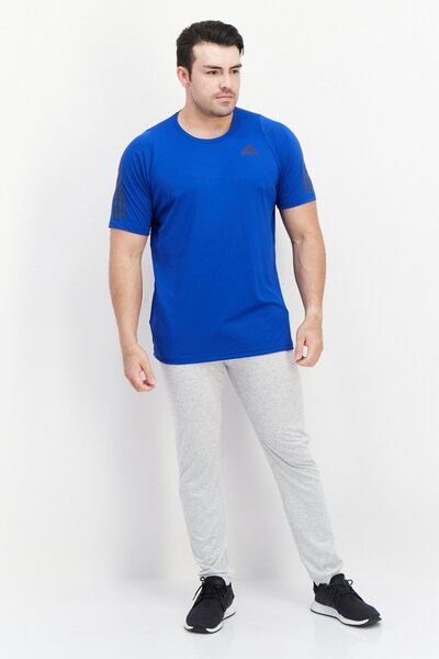 adidas Men Sportswear Fit Short Sleeve Training T Shirt, Dark Blue