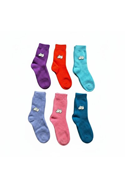 aryün مجموعة جوارب نسائية من الصوف الملون مكونة من 6 قطع |   رقم 35-39 |   مل...