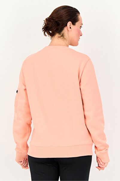 Ellesse Women Sportswear Fit Long Sleeve Outdoor Sweatshirt, Coral
