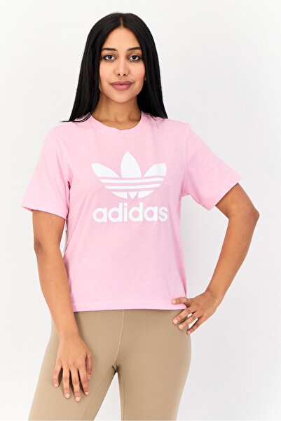 adidas Women Sportswear Fit Short Sleeve Outdoor T-Shirts, Pink