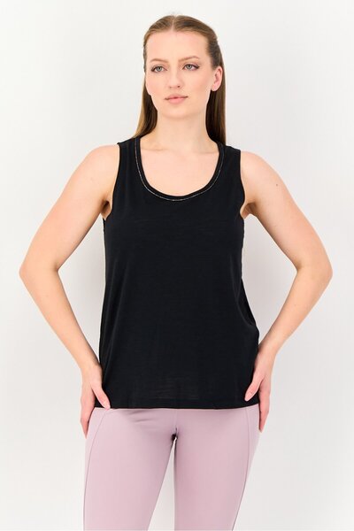 Nike Women Sportswear Fit Sleeveless Brand Logo Training Tank Top, Black