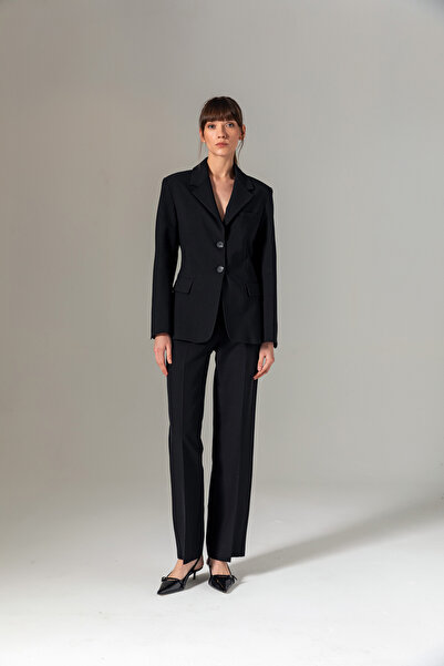 Berr-ın Класичні брюки з високою талією, чорні