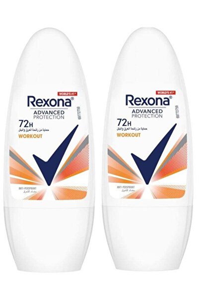 Rexona Women Antiperspirant Deodorant Roll On 72h Workout 50ml, 2pcs