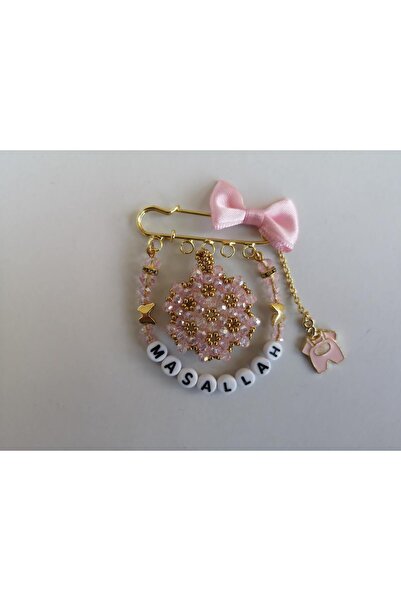 MİNİK ADIMLAR Maşallah Yazılı Cevşenli Bebek Yaka İğnesi