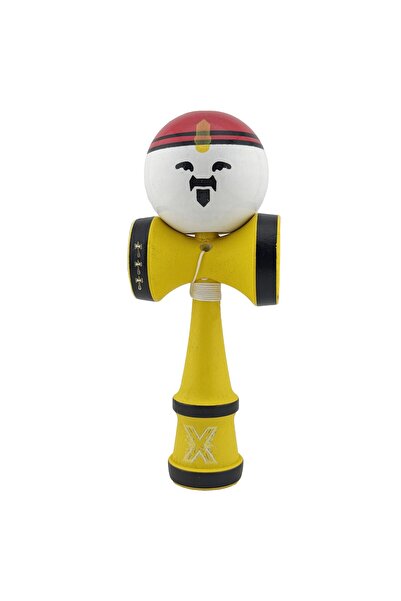 Kendama X Original Professional Flippy Big Cups V2 Super Sticky, Yellow Handle
