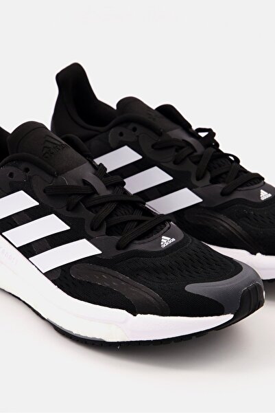 adidas Women Solar Boost Lace Up Running Shoes, Black