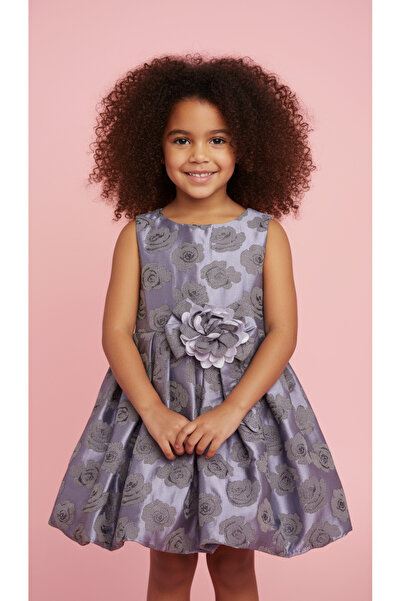 Jolanda Jacquard Girls' Puffy Dress