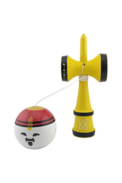 Kendama X Original Professional Flippy Big Cups V2 Super Sticky, Yellow Handle