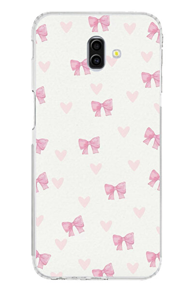 TechTree حافظة سيليكون متوافقة مع هاتف سامسونج جالاكسي J6 بلس على شكل فيونكات...