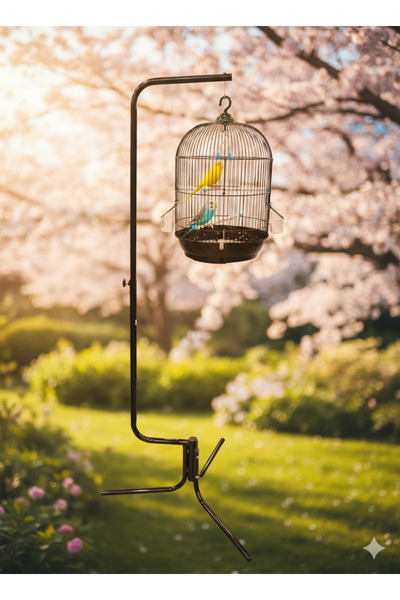 Bird's Bird cage with cage stand suitable for small and medium birds