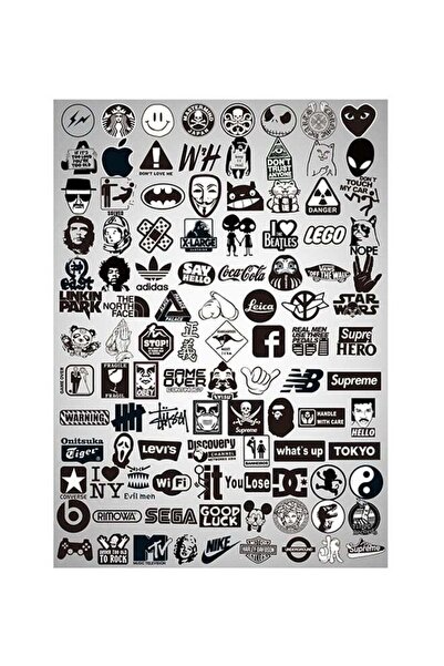 Generic ملصقات زخرفية شفافة متعددة الألوان، 100 قطعة، 4 × 10 سنتيمتر