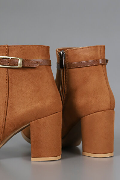 kajal ayakkabı Als 199 Thin Kemet Buckle Zippered Ankle Boots