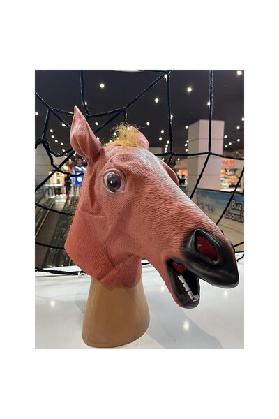 AyrStore Halloween At Maskesi, Korku Maskesi, Cadılar Bayramı Aksesuarları, At Kafası, Şaka Oyunları v