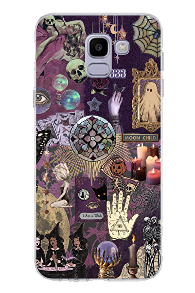 TechTree حافظة سيليكون متوافقة مع هاتف سامسونج جالاكسي J6 هالوين هالوين أسترو...