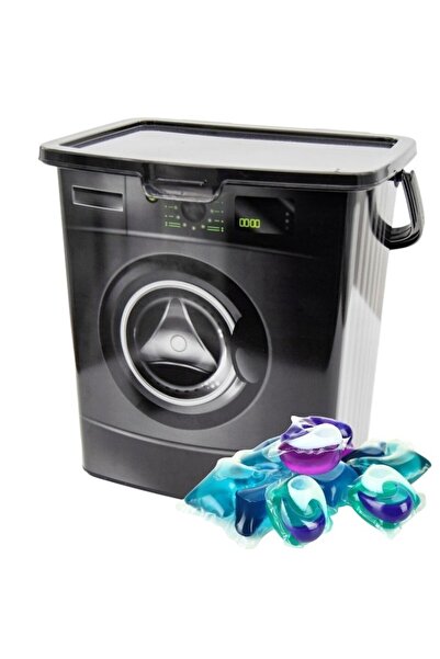 SokShop Tragar laundry detergent storage box, 5L, black