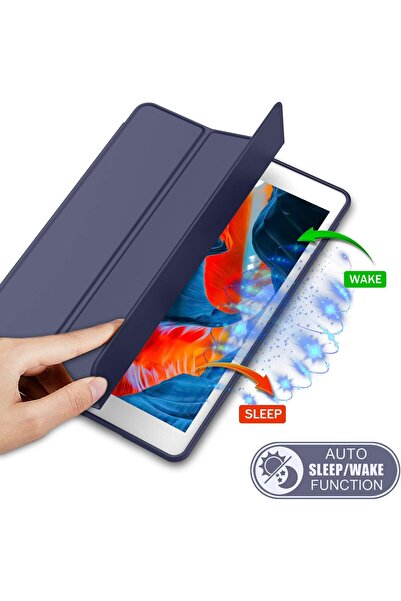 NEONI iPad 10.2-inch Case for 9th/8th/7th Gen with Pencil Holder, Soft Silicon, Auto Wake/Sleep Cover