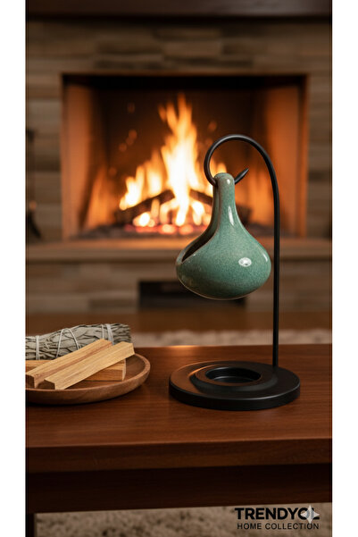 Aruz Seramik Askılı Buhurdanlık Oksit Yeşili – Aromaterapi