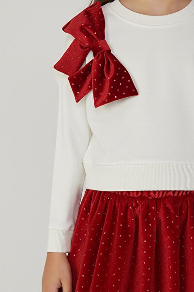 DMB BOYS & GIRLS Dmb girl's skirt set 4-9 years old ecru