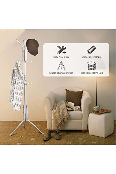 Generic DubaiGallery Coat Stands Coat Racks Large Hanger with Shoe Rack Stand...