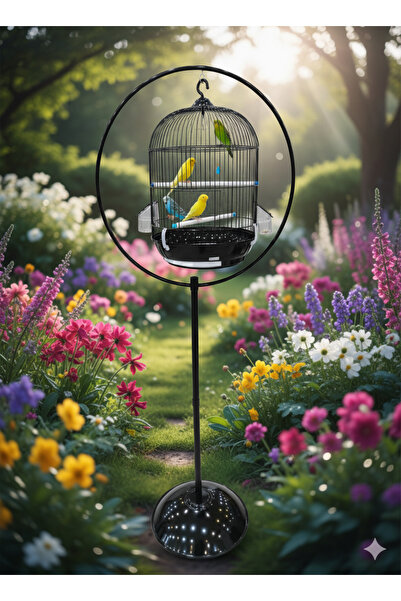 Bird's Bird cage with cage stand suitable for small and medium birds
