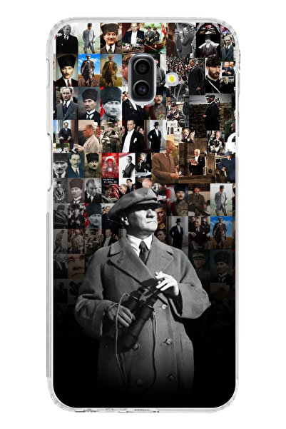 TechTree حافظة سيليكون متوافقة مع هاتف سامسونج جالاكسي J6 بلس بورتريه أتاتورك...