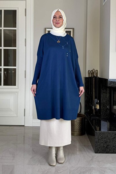 Rabia Şamlı Melda Knitwear Tunic Indigo