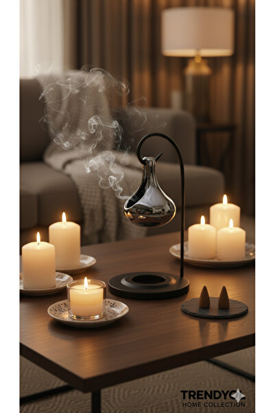 Aruz Seramik Askılı Buhurdanlık Gümüş Gri – Aromaterapi