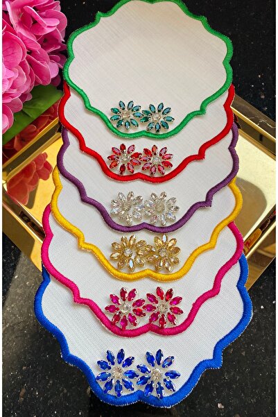 ELÇİÇEK HOME Sunum Peçete,Kokteyl Peçete,Kahve Yanı Sunum Peçete 6 Adet