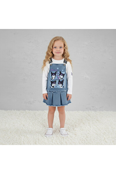 GİRL EMELY KUROMİ KIZ ÇOCUK KOT JİLE VE UZUN KOL TİŞÖRT