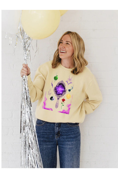 Tubinyoo Villain Era'Bad Guy Era' Printed 3 Thread Crewneck Sweatshirt