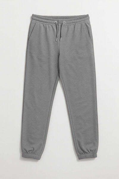 MARKAPIA WOMAN Women's Gray Sweatpants with Elastic Legs