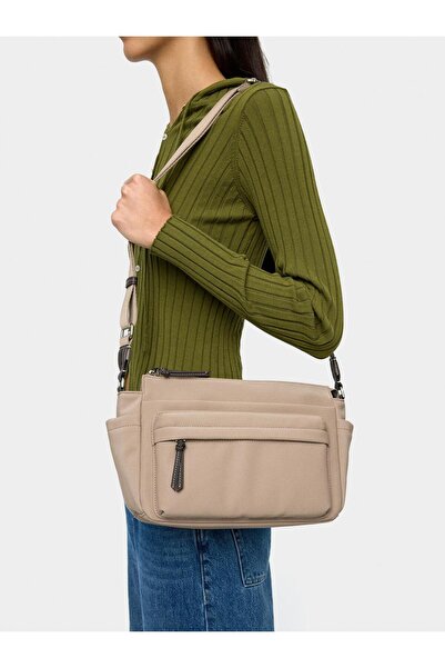 PARFOIS Teknik Kumaş Efektli Omuz Çantası