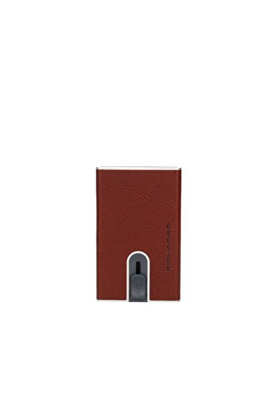 PIQUADRO , Piquadro, Leather Card Holder, Burgundy, Unisex