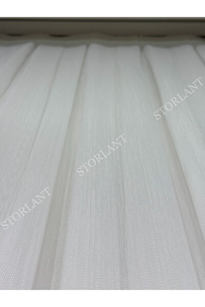 Storlant Matte Bamboo Heavy Weight 1/3 Pleated No-Iron Tulle Curtain |   Simple and High-Quality Weaving