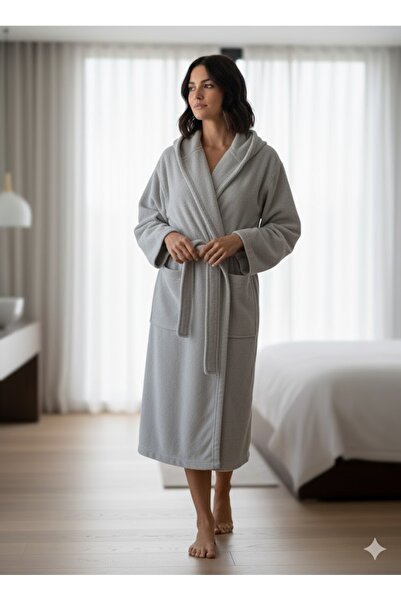 RASKA روب حمام بغطاء للرأس